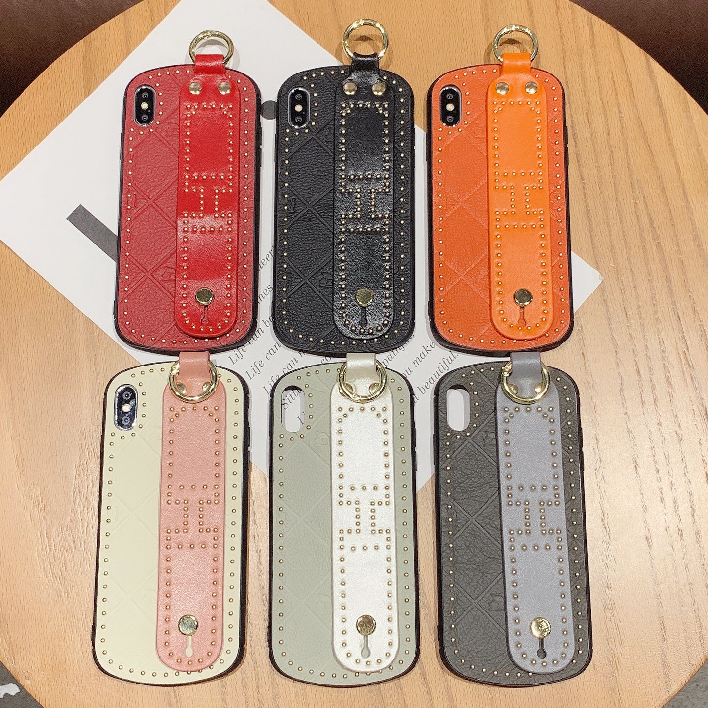 Compatible with Apple , Luxury leather phone case