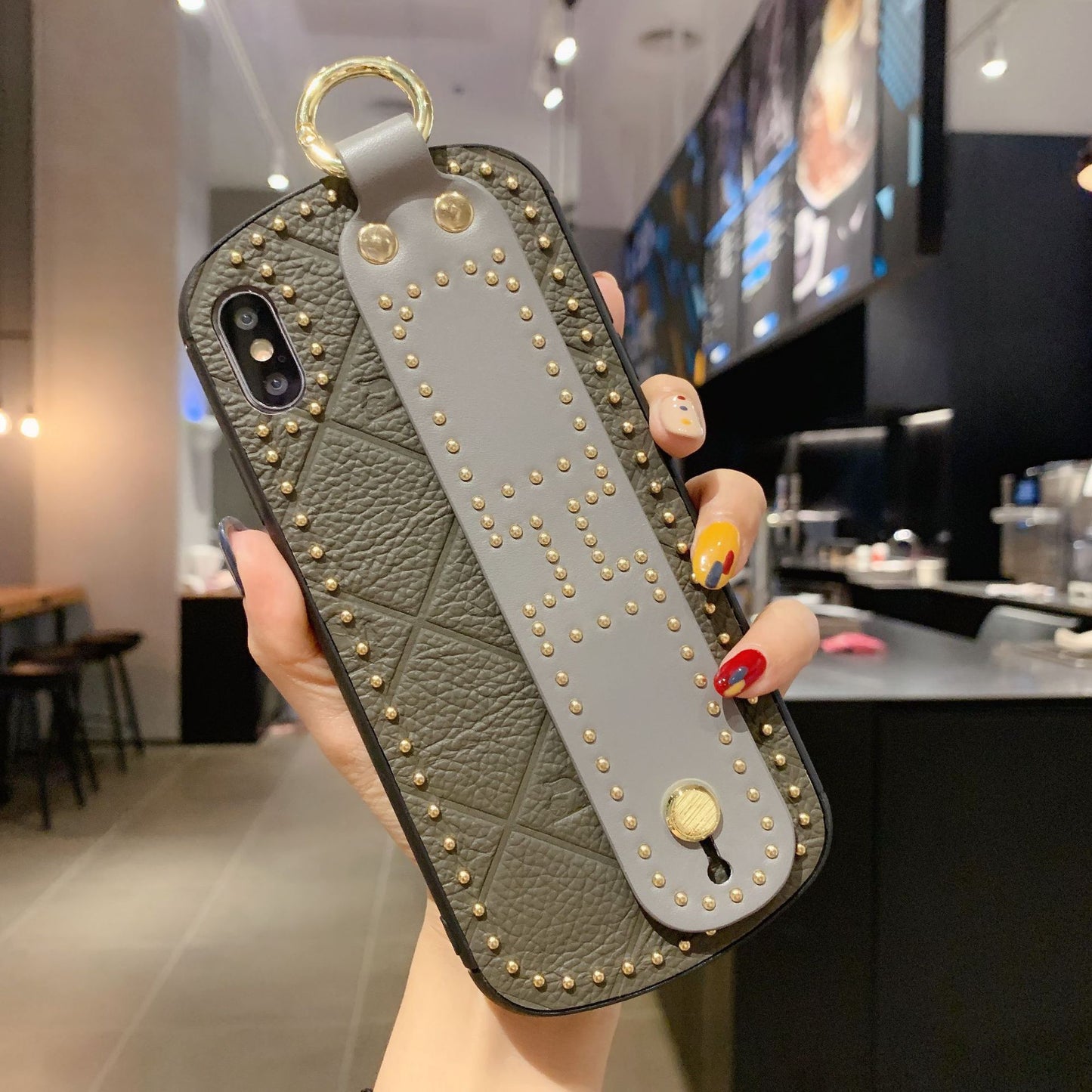 Compatible with Apple , Luxury leather phone case