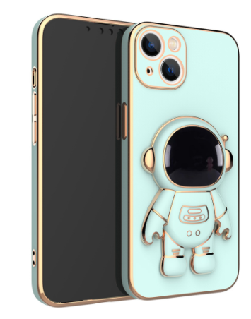 3D Astronaut Phone Case Anti-Drop Electroplating Bracket