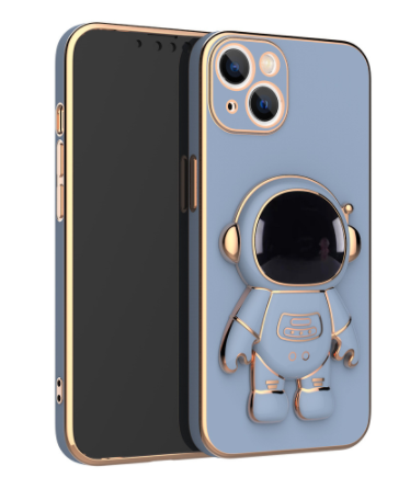 3D Astronaut Phone Case Anti-Drop Electroplating Bracket