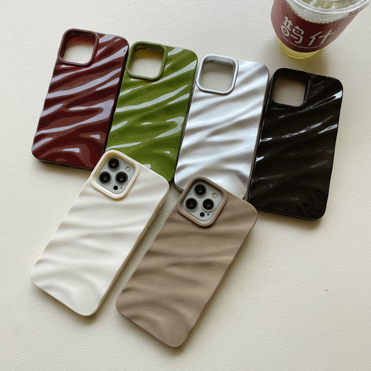 Wave Pattern Anti Drop Plastic Phone Case