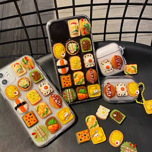 Three-dimensional Snack Sushi Creative Transparent Epoxy Phone Case