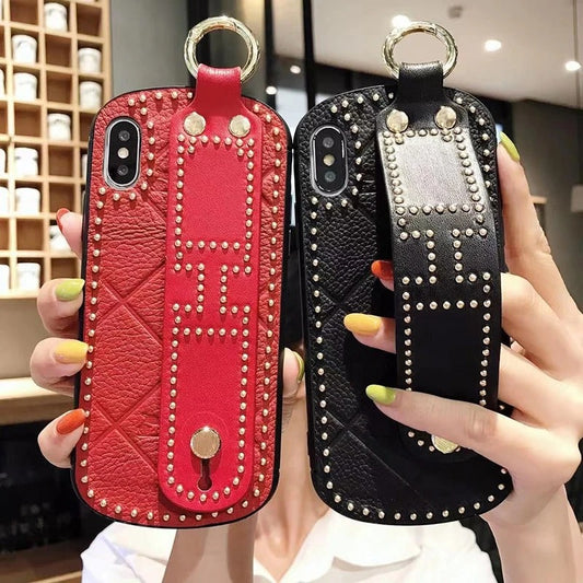 Compatible with Apple , Luxury leather phone case